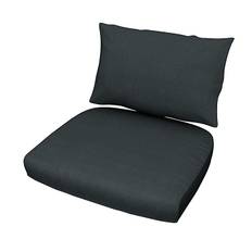 IKEA - Plymåset till Stockholm rottingfåtölj, Graphite Grey, Linne - Bemz