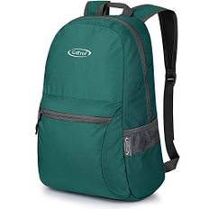 G4Free 20 l ultralätt vikbar ryggsäck packbar vattentålig dagväska för utomhuspromenader camping resor cykling semester unisex Grön uppdatering 20 Long