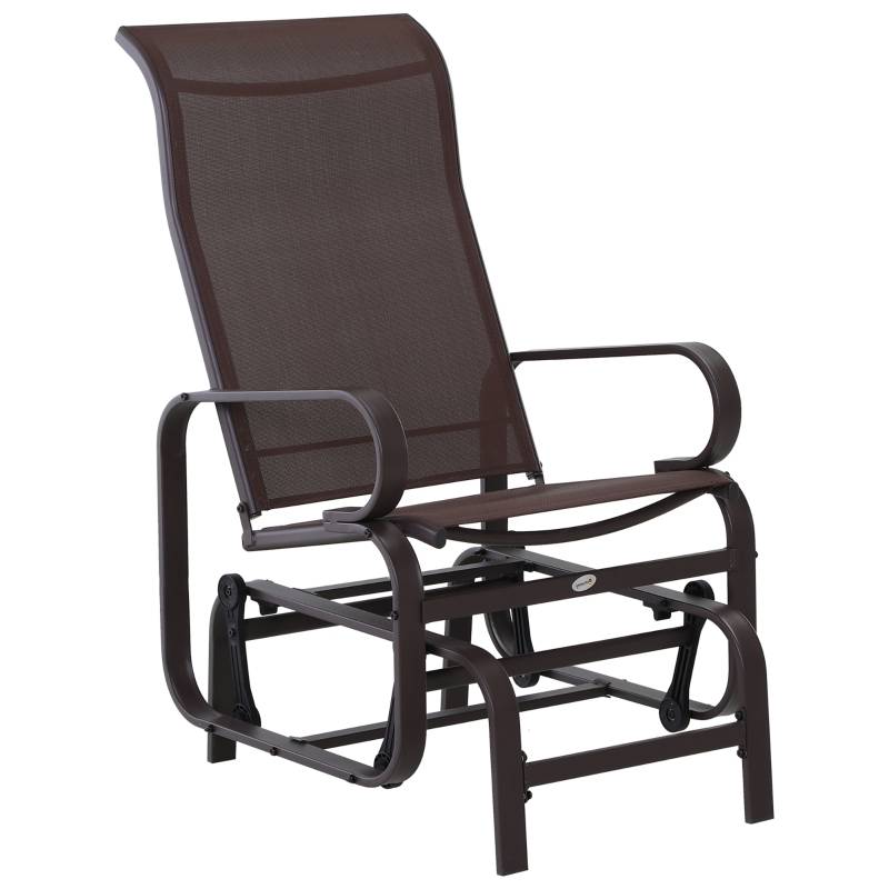 Gungstol avkopplingsstol brun 60x73x104 cm