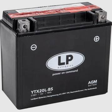 LP Mc Batteri AGM 12v 18Ah YTX20L-BS