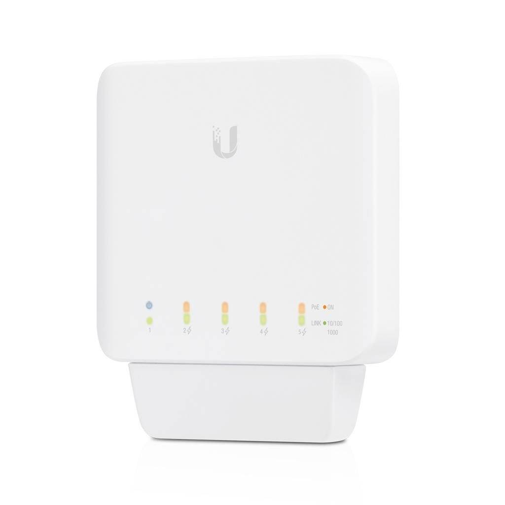 Ubiquiti UniFi USW-Flex, 5-port, 46W, 3-pack, vit - Vit