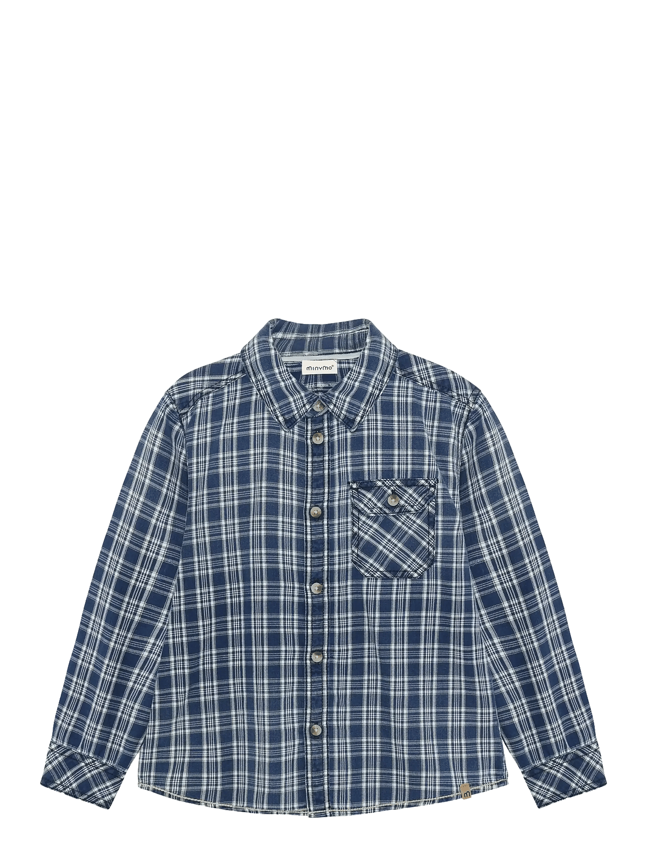 MINYMO Shirt Ls Check | Blue | 116
