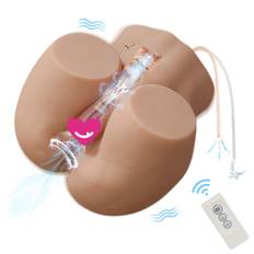 HiSmith SQ-MAS50108V Lorna Sucking Vibrating Ass Realistic Silicone Sex Doll Masturbator with Remote Control - naturlig