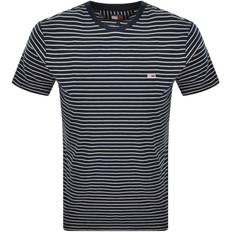 Tommy Jeans Slim Fit Stripe T Shirt Navy