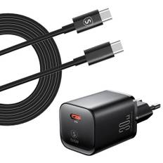 Motorola 30W Hurtigoplader med USB-C kabel, 2m - Sort