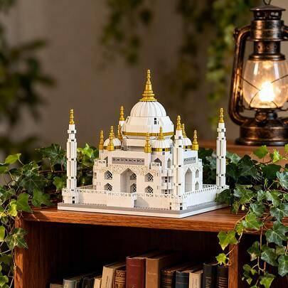 1000 st/400 st mini-byggklossar av Taj Mahal, mikropartiklar, byggklossleksak, ABS-material, lämplig för vuxna byggklossar, från 14 år, perfekt för ny - Multifärgad (Multi-size)