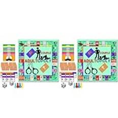 GETBSTOOP Adultopoly Brädspel, Resor Vuxen Opoly Konversation Kortspel för Par Dirty, Sexopoly Sovrum Leksaker Spel för Par Date Night, Roligt Drinkopoly Partners Brädspel för 2 spelare