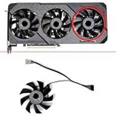 grafikkort 3PCS 75MM 4PIN Cooling Fan For X3 RX 5700 XT RX5700 XT Graphics card fan replacement FD8015U12S GPU FAN(7PIN)