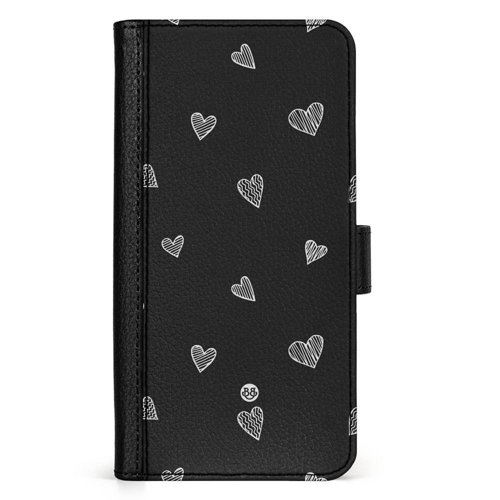 Samsung Galaxy S25 Ultra Fodral - Black & White Hearts | Mobilskal & Mobilfodral BJORNBERRY