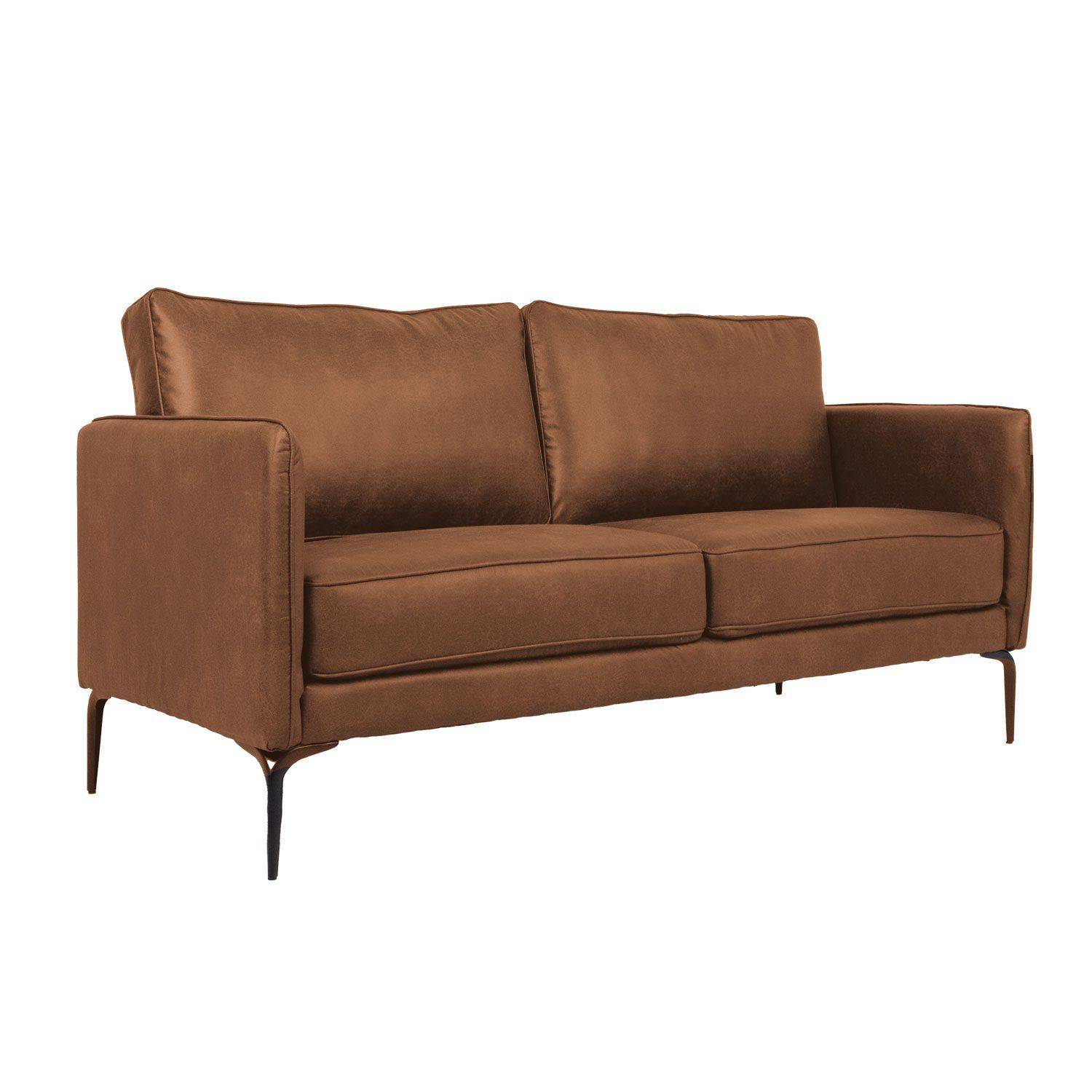 Sofa HOME4YOU Sofia 2-personers Brunbrun