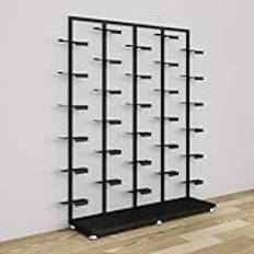 Metal Sneaker Stand Shoe Storage Organizer Large Free Standing Shoe Shelf, For Retail Boutique & Clothing Store Showcases,A,Single Sided