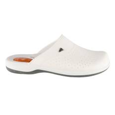 Vita herrtofflor med memory foam