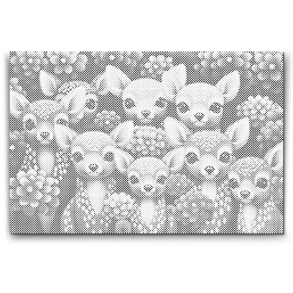 HJORT, HJORT, HJORT | PRICKMÅLNING - 60x80cm (24'' x 32'') / Premium Inramad (Klar att hänga)