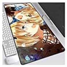 IGIRC musmatta Blutfront Anime Speed blomkruka: Spelmusmatta |XXL Mousepad | 900 x 400 mm storformat | 3 mm tjock bas | perfekt precision och hastighet, J