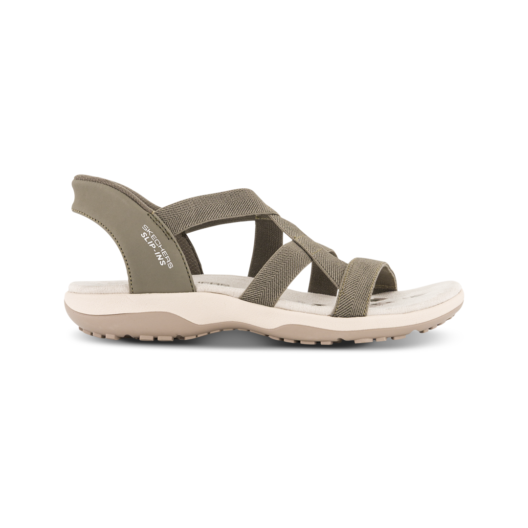 Skechers Slip-ins Reggae Slim Stretch Flex Sandal Grøn 163460 - 37