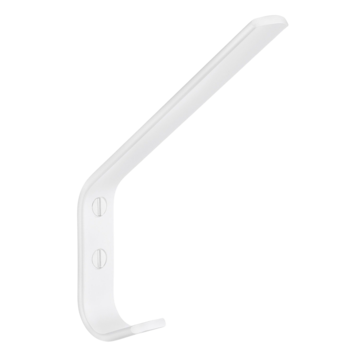 Hattkrok Matt Vit Alu H 150mm