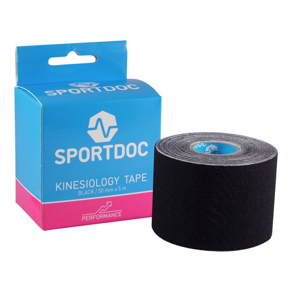 Tejp Kinesiology Tape 50 mm x 5 m Black