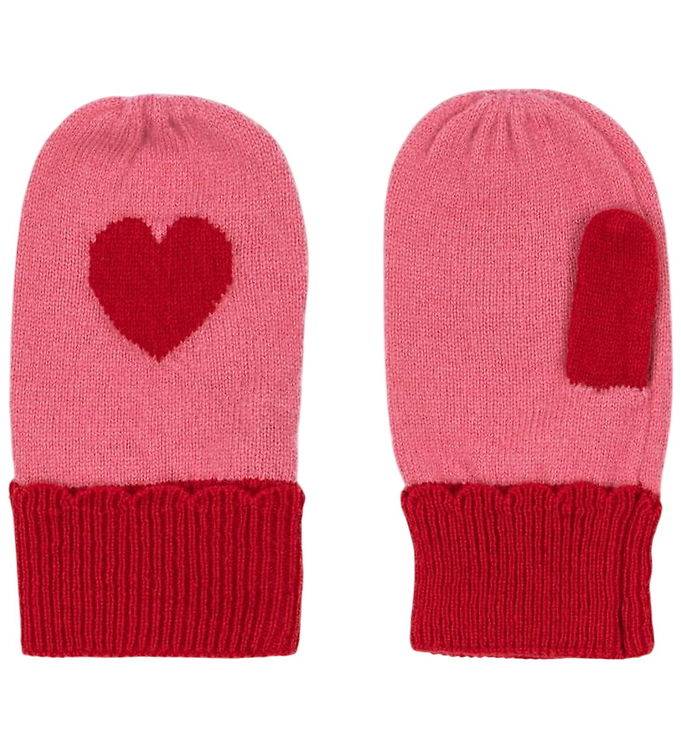Konges Sløjd Luffer - Uld - Strik - Collette - Pink - Konges Sløjd - 2-4 år (92-104) - Vanter/Luffer