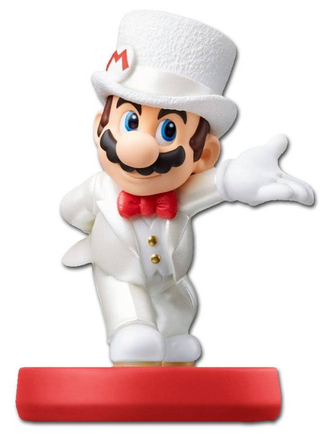 Nintendo Super Mario Odyssey Amiibo Spilfigur - Mario in Wedding Outfit