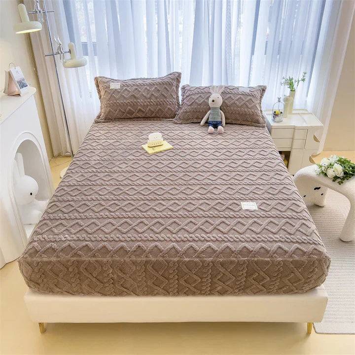 LuxeLoom Duvet - Lyxigt Fleece Duvet för Ultimat Värme och Komfort - Brun / Ingen / 150x200