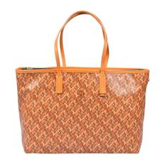 Tommy Hilfiger, Tasker , Dame, Orange, ONE SIZE, Bomuld, Bomuld Tote Taske med Lynlås Lukning