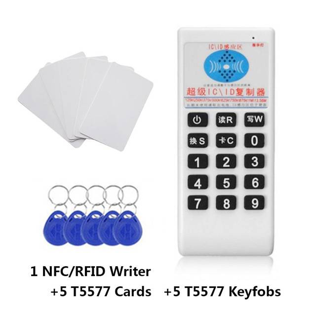 Rfid handhållen läsare 125 khz -13.56 mhz kopiator duplikator cloner rfid nfc id/ic kortläsare & författare kort läsare författare - Stil b