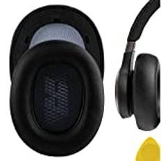 Geekria QuickFit Protein läder ersättningsöronkuddar för JBL Live 650 BTNC, Lifestyle E65BTNC, Duet NC, Live 660 NC hörlurar öronkuddar, headset öronkuddar, öronkuddar reparationsdelar (svart)