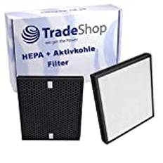 Trade-Shop Ersättning för HEPA-filter aktivt kolfilter Philips AC4158/00 kompatibel med Philips AC4080/10 2-i-1 kombigenhet, luftrenare/ersättningsfilter