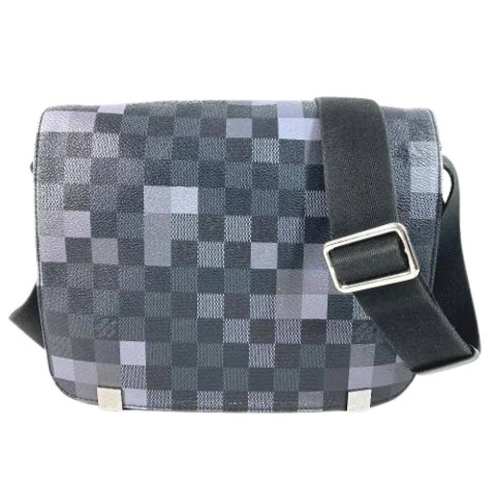Louis Vuitton Vintage - Pre-owned Damier Graphite Axelremsväska Vintage - Herr - ONE Size -