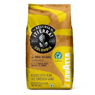 Kaffe Lavazza Tierra Columbia Espresso Helbønne 1 kg