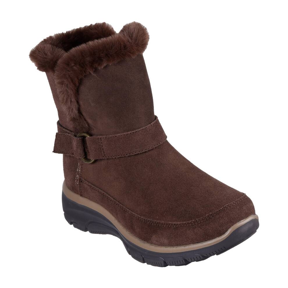 Skechers Kvinders EASY GOING - DREAMERS LUXE VIBE Hands Free Slip-Ins, Høj Støvle, Chokolade, 8.5M