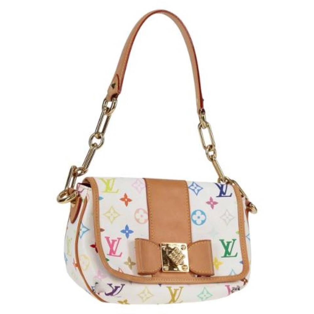 Louis Vuitton Vintage Pre-owned canvas tasker - Vintage - Dame - Hvid - ONE SIZE - Uld