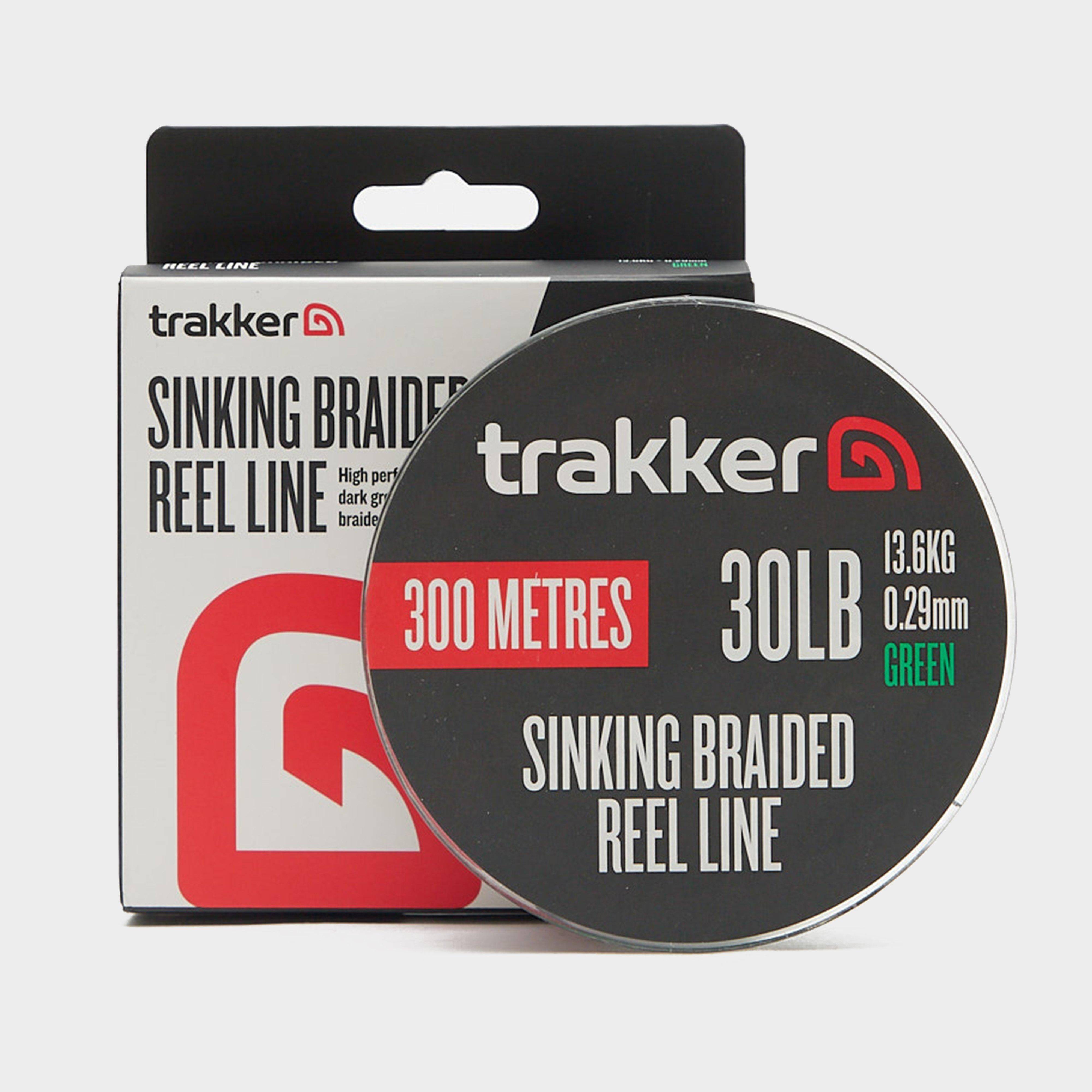 Trakker Sinking Braided Reel Line 30lb 300m, Green - One Size