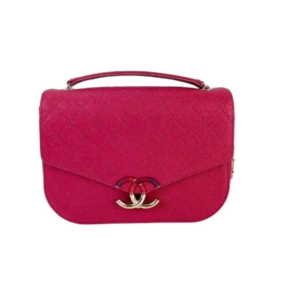 Chanel Vintage Pre-owned Laeder chanel-tasker - Vintage - Dame - Lyserød - ONE SIZE - Tyl