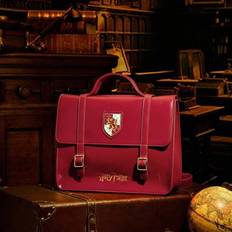 Red School Fashion Backpack With Badge Design For Women - Red