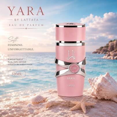 Lattafa Yara Eau De Parfum 50ML för kvinnor, långvarig söt blommig feminin parfym