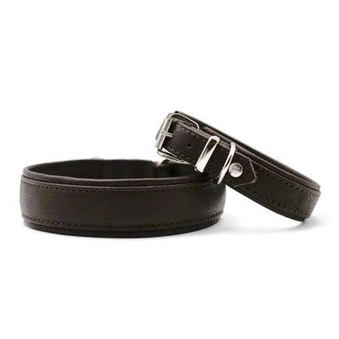 Maul Halsbånd Klassik Soft - Sort/Sølv - 45cm / 35mm