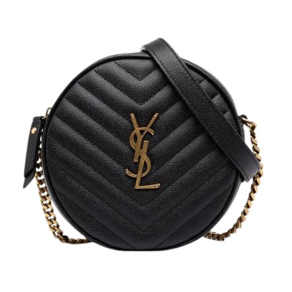 Yves Saint Laurent Vintage Pre-owned Vintage Quilted Crossbody Bag - Vintage - Dame - Sort - ONE SIZE - Uld