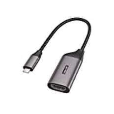 USB C till HDMI-adapter, typ c till HDMI 4K-adapter (Thunderbolt 3-kompatibel) med videoljudutgång för MacBook Pro, MacBook Air, Pixelbook, Surface Pro, iPad Pro, iPad Air, XPS, S10, S9+ och mer