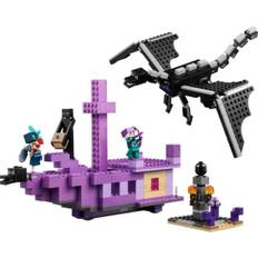 Ender-dragen og End-skibet LEGO Byggeklodser Minecraft 21264