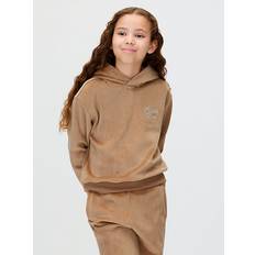 Velvet Feece Ribbed Tracksuit - Brown - 10