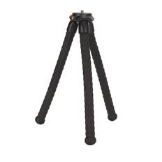 Mini Flexible Tripod Stand 14 Inch Screw Portable Tripod with Hidden Phone Holder Cold Shoe Mount