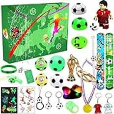 MacMylla adventskalender 2024 VM-fotbollssats, 24 dagar jul nedräkning adventskalender med fotbollsset för barn