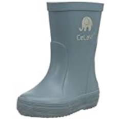 CELAVI pojkar basic Wellies solid regnstövel, Rökblå - 20 EU