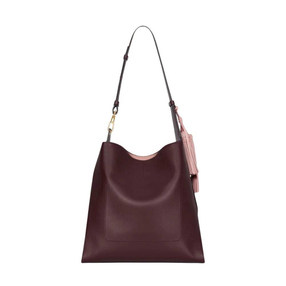 Givenchy Medium Hobo Taske med Bælte - Tasker - Dame - Rød - ONE SIZE - Uld