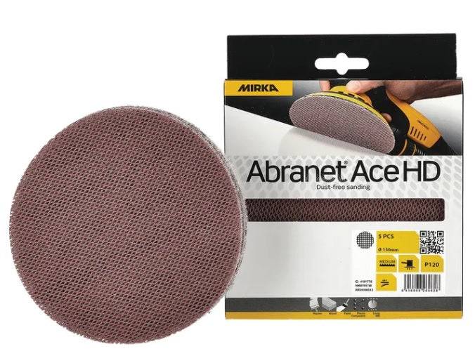 MIRKA ABRANET ACE HD SLIPNÄT RONDELL -125mm Ø Styckvis eller förpackning. Passar bl.a. Mirka Deros.