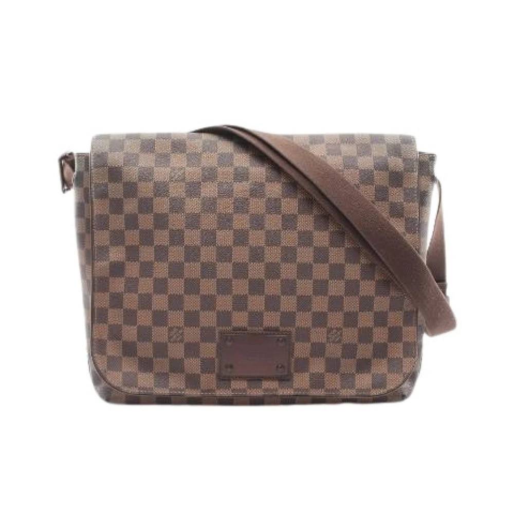 Louis Vuitton Vintage Pre-owned Brooklyn GM Damier Skuldertaske - Vintage - Herre - Brun - ONE SIZE - Uld