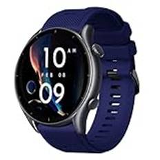 BOJYS Band kompatibel med Amazfit GTR armband, 22 mm mjukt silikonarmband ersättningsrem för Amazfit Pace/Stratos/Stratos 2/Stratos 2S/Stratos 3/Amazfit GTR 2/GTR 2e/GTR 3/GTR 3 Pro/GTR 47 mm