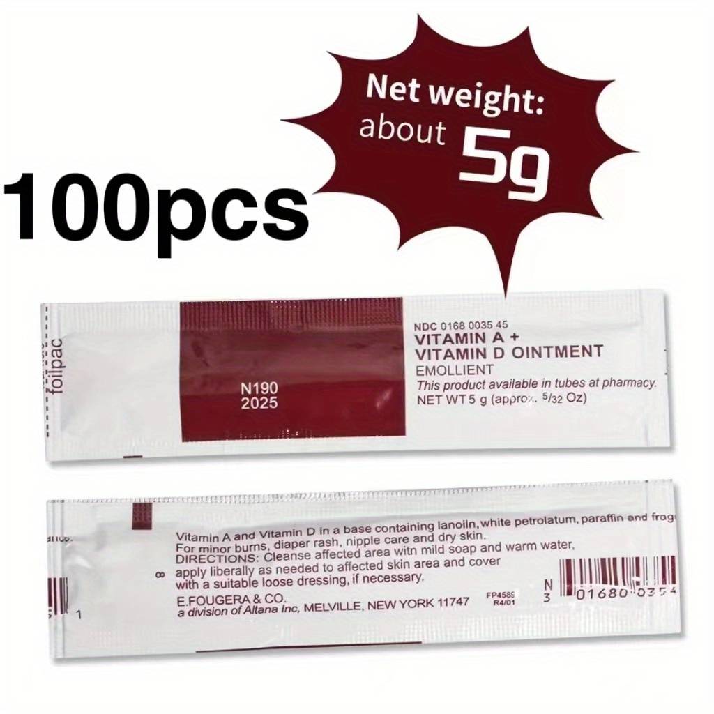 100pcs Tattoo Aftercare Cream Care Lotion Anti Scar Vitamin Ointment Permanent Makeup Supplies Eyebrow Eyeliner Lips Cream 5G