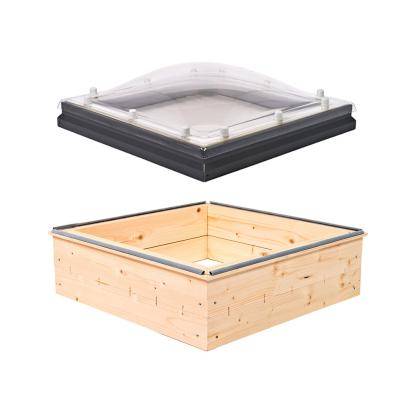 VELUX Commercial ovenlyskuppel med fast karm og 3-lags akryl - 100 x 100 cm